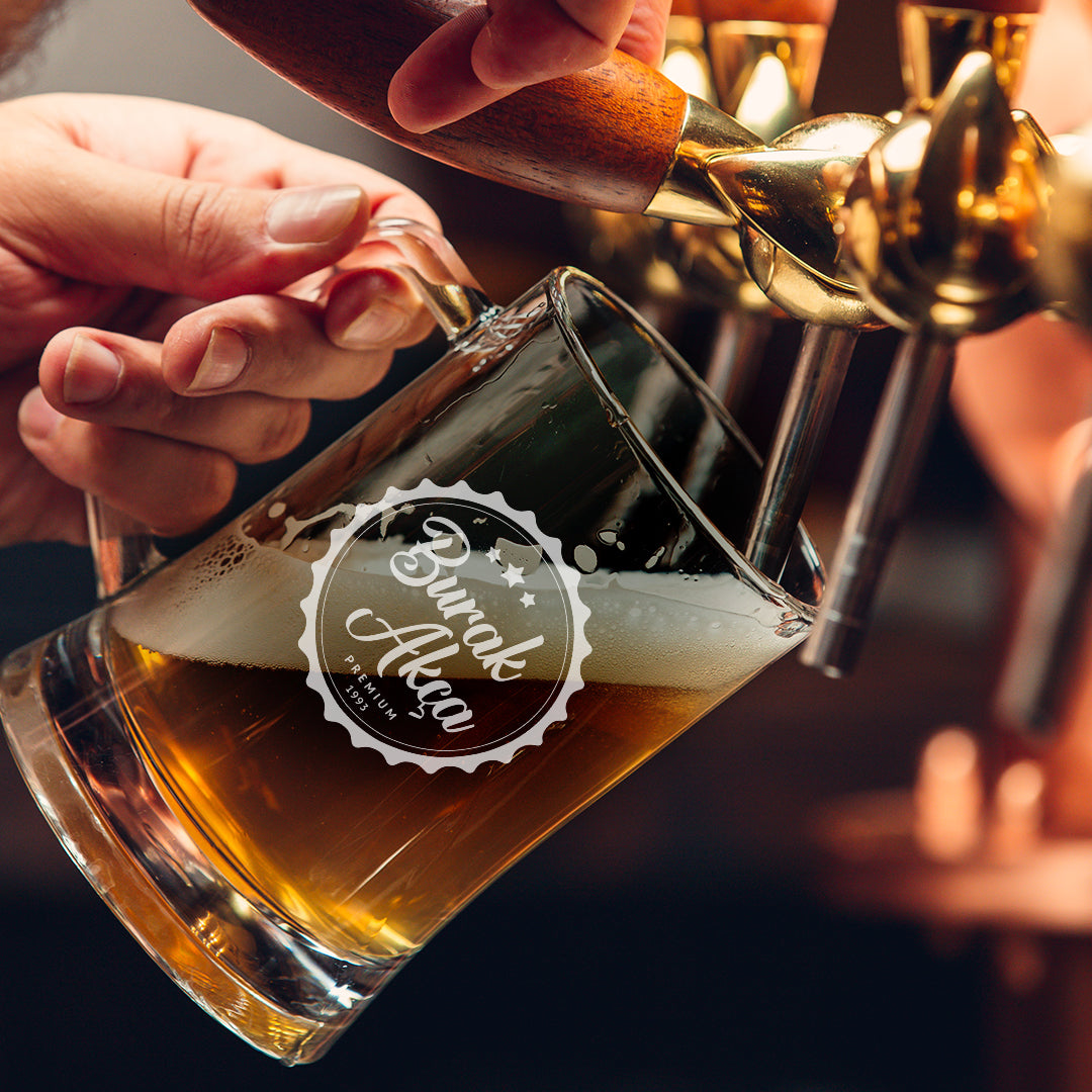 Craft - Kişiye Özel Kulplu Bira Bardağı