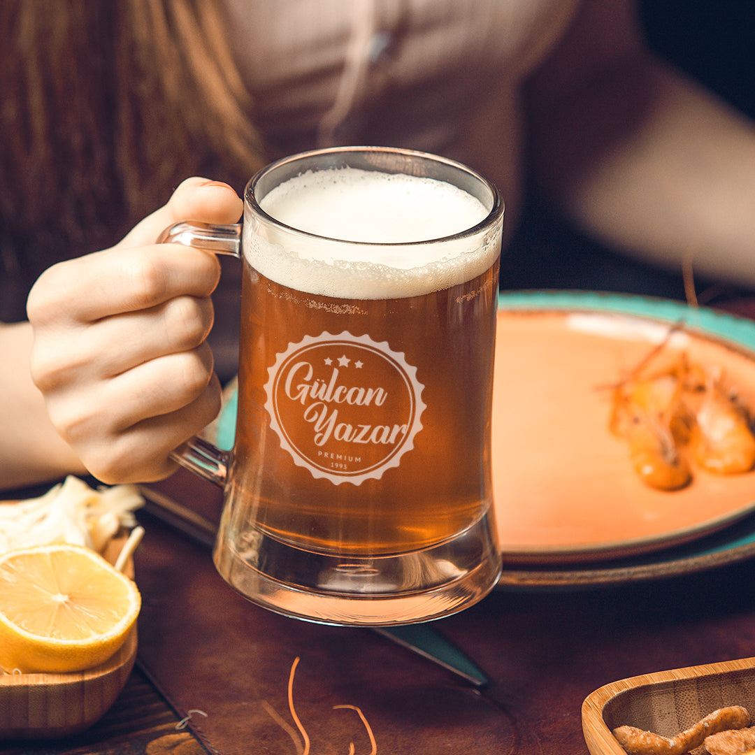 Craft - Kişiye Özel Kulplu Bira Bardağı