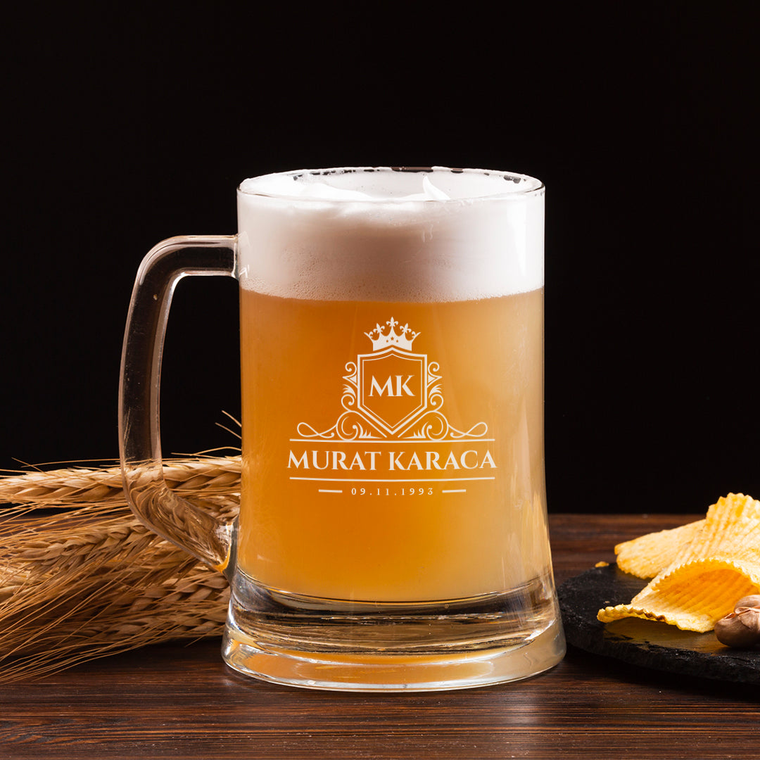 Royal - Kişiye Özel Kulplu Bira Bardağı