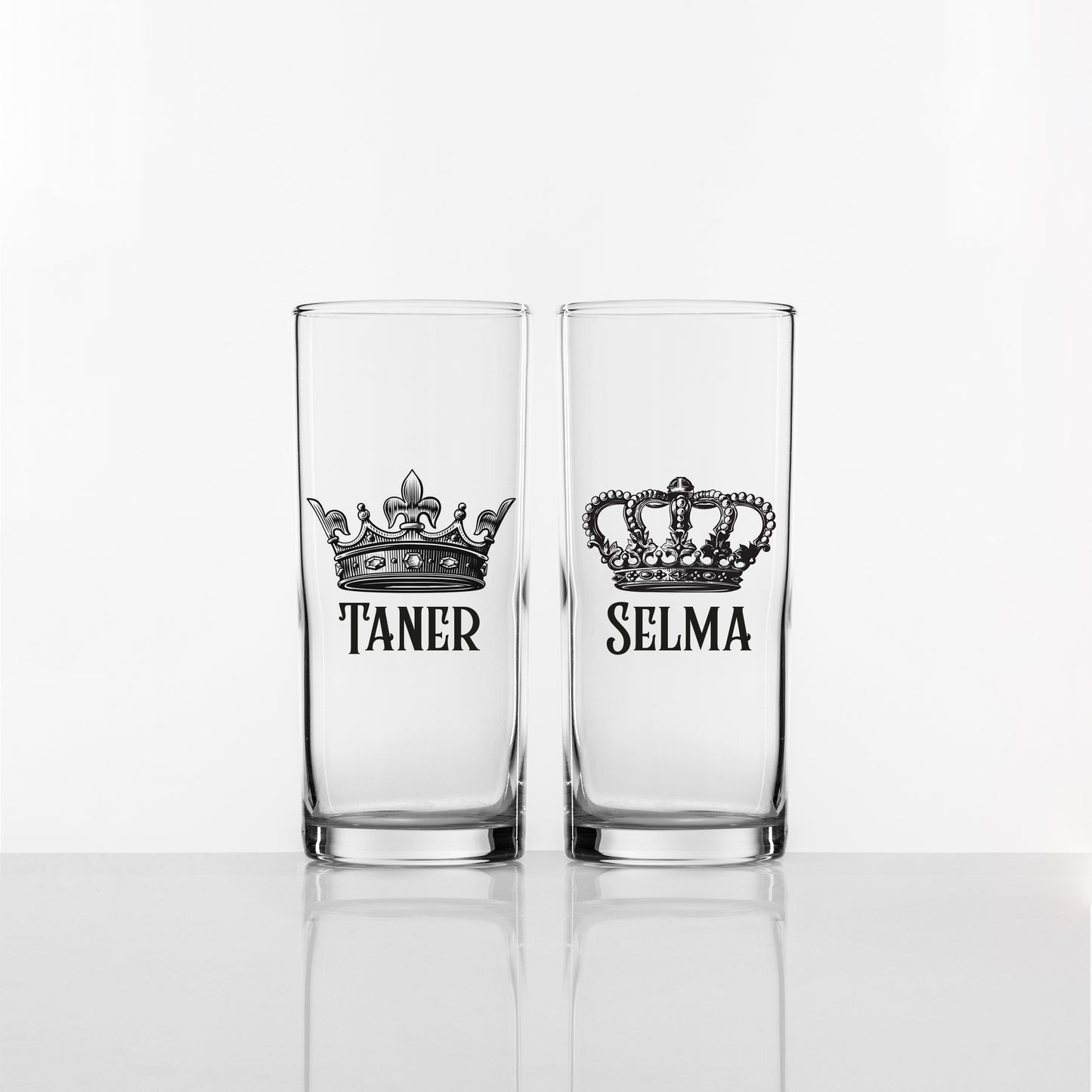 King & Queen - İkili Rakı Kadehi