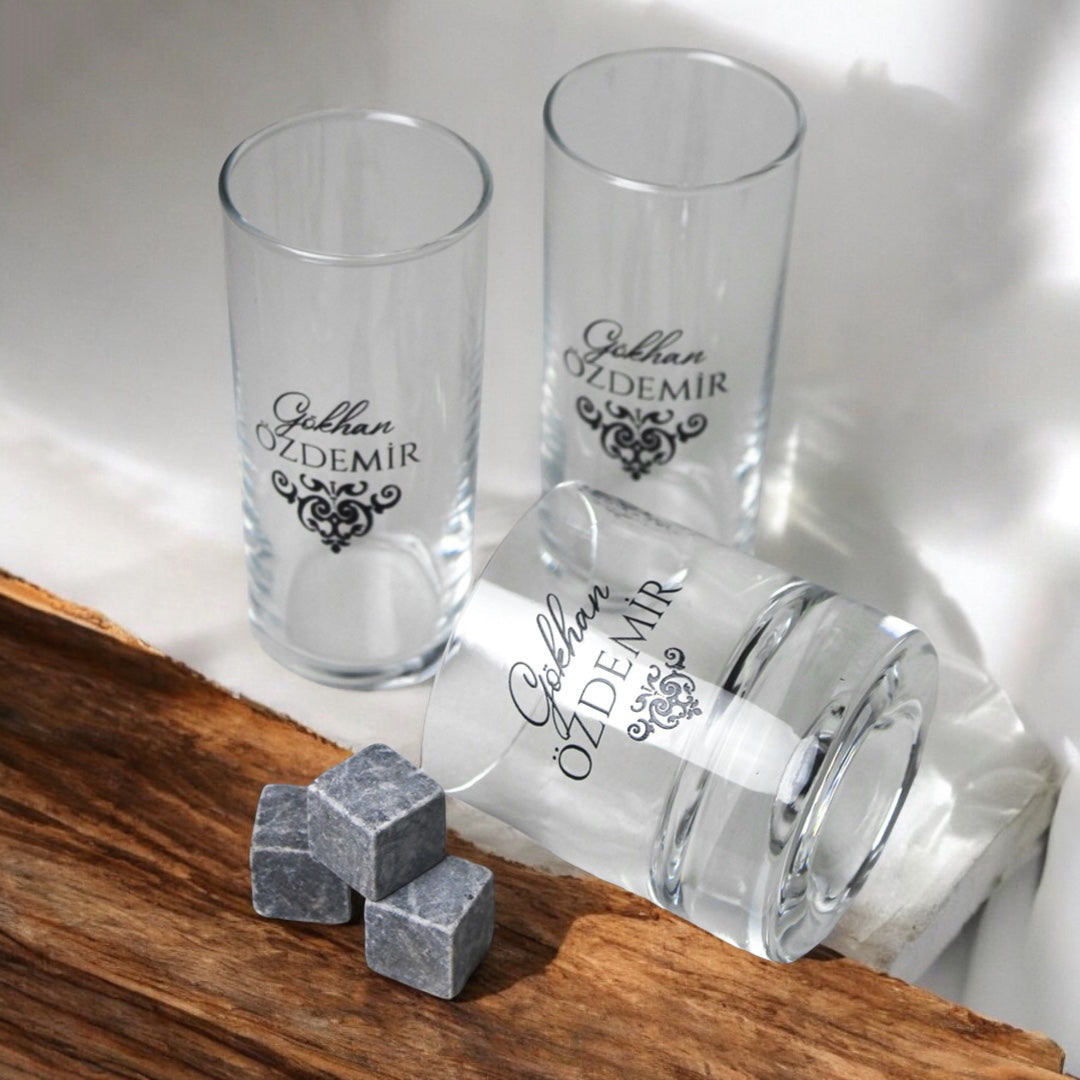 Ahşap Kutulu Rakı Kadehi & Viski Seti