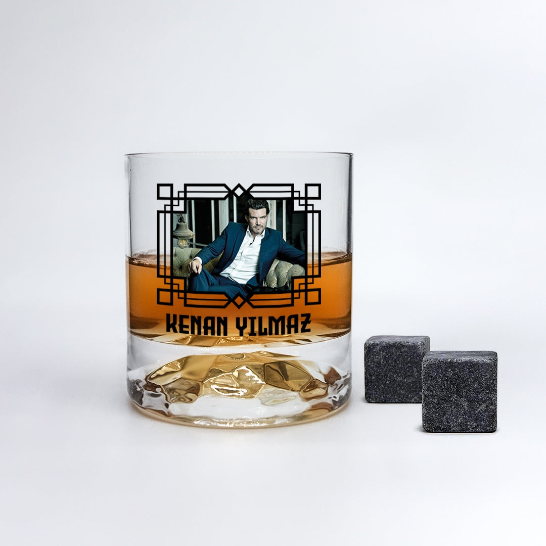 Fotoğraflı - Diamond Tekli Viski Kadehi
