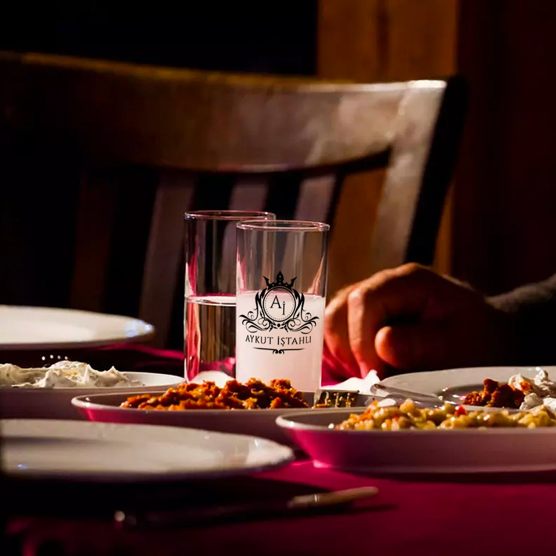 The King - Kişiye Özel İsimli İkili Rakı Kadehi