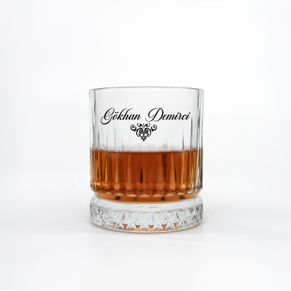 Black Paradise - Premium Kutulu Kişiye Özel Tekli Viski Kadehi