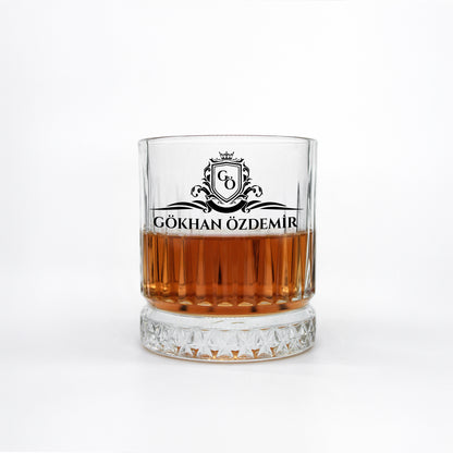 Royal Paradise - Premium Kutulu Kişiye Özel Tekli Viski Kadehi