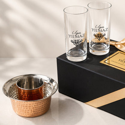 Keyf-i Rakı - Premium Kutulu Kişiye Özel Ehlikeyf & Kadeh Seti
