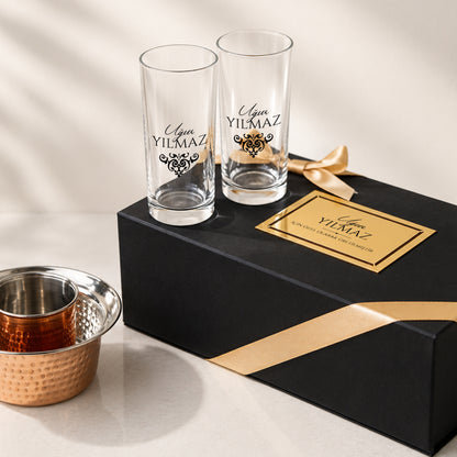 Keyf-i Rakı - Premium Kutulu Kişiye Özel Ehlikeyf & Kadeh Seti