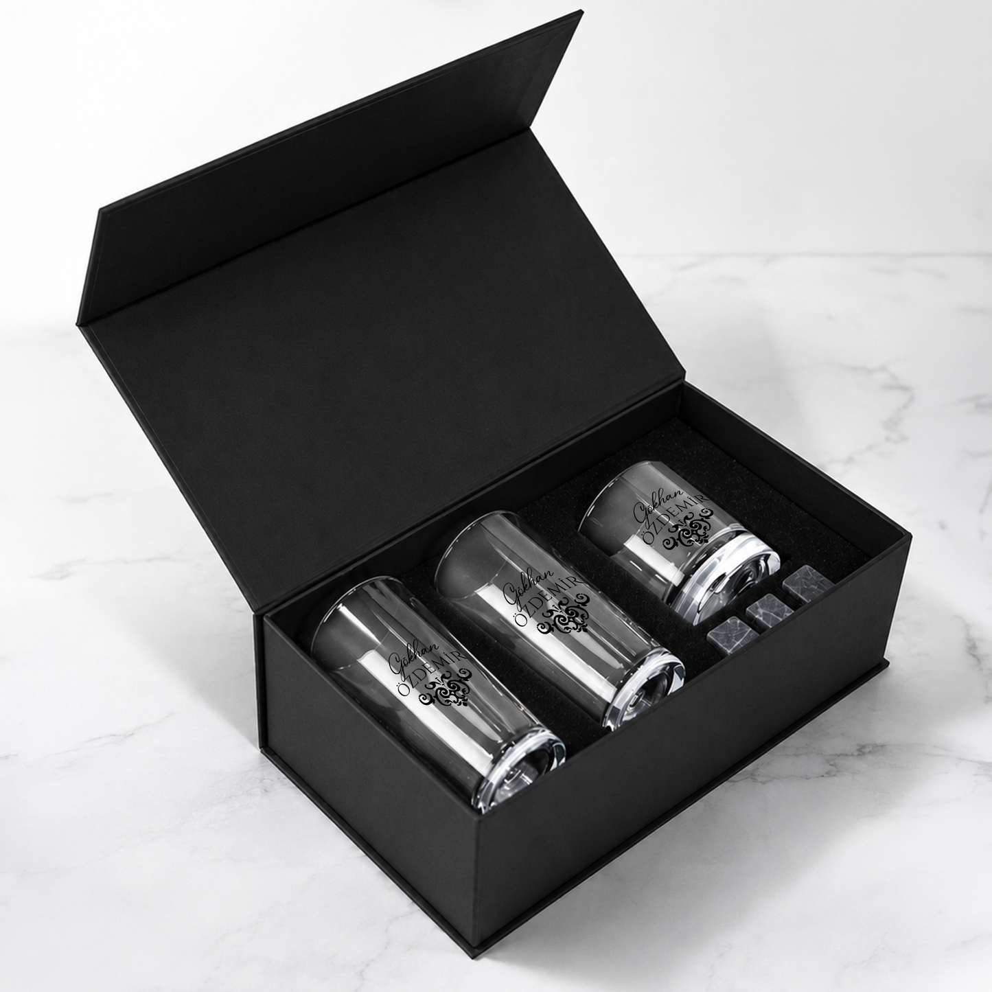 Premium Kutulu Rakı Kadehi & Viski Seti