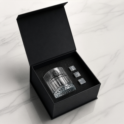 Royal Paradise - Premium Kutulu Kişiye Özel Tekli Viski Kadehi