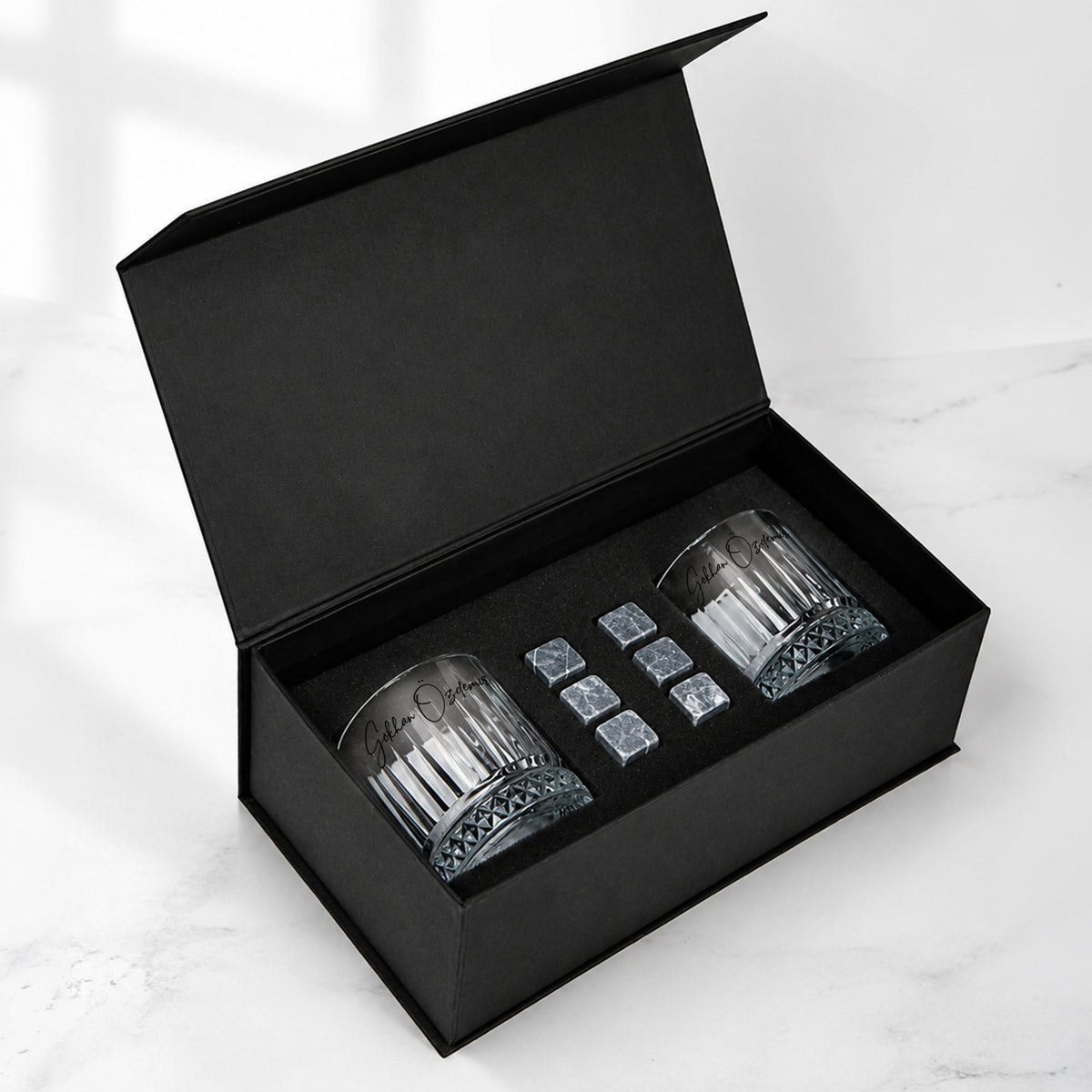 Signature Paradise - Premium Kutulu İkili Viski Kadehi
