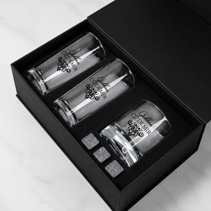 Premium Kutulu Rakı Kadehi & Viski Seti