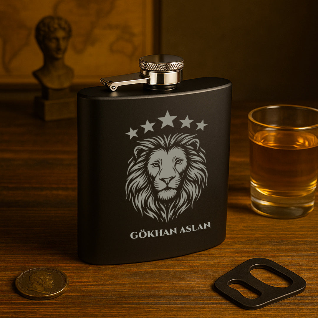 #25 Aslan - Çelik İçki Matarası