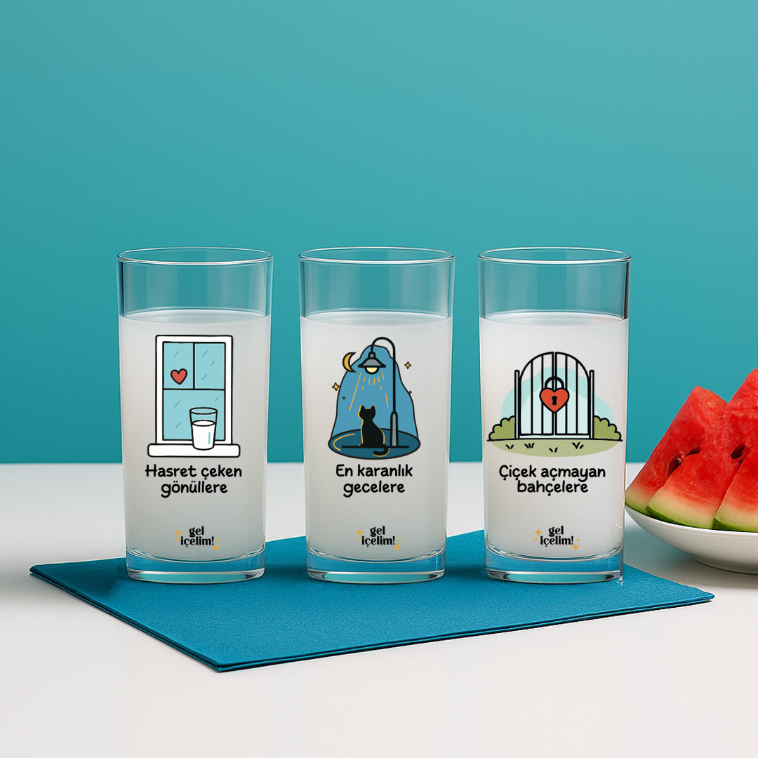 Gel içelim - 6+1 Rakı Kadehi & Karaf Seti