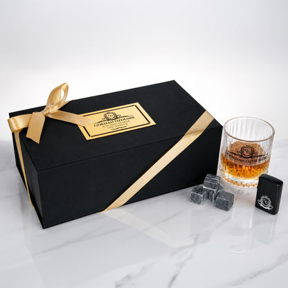Royal - Kişiye Özel Premium Kutulu Viski Kadehi & Çakmak Seti