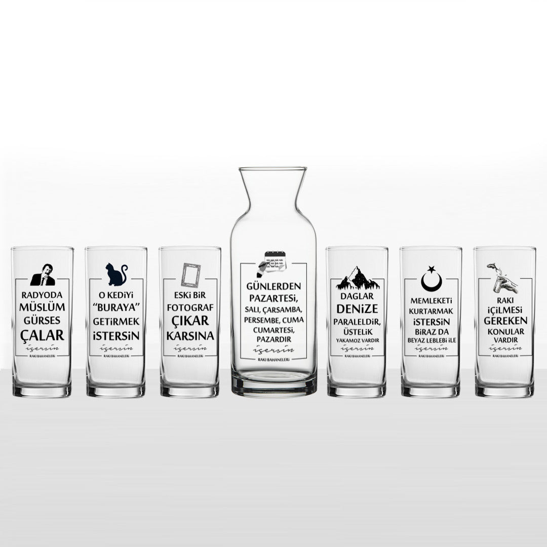 6'lı Rakı Setleri – Kadehçi